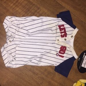 Baseball outfit onesie